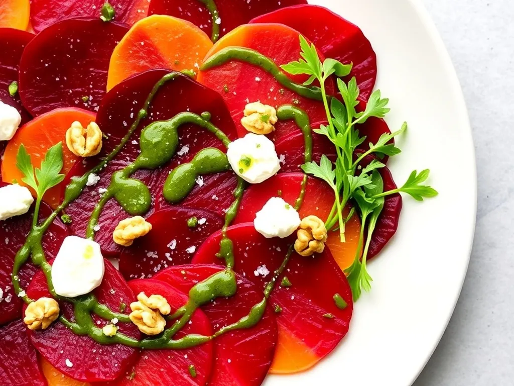 Przepis na carpaccio z buraka sos ziołowy